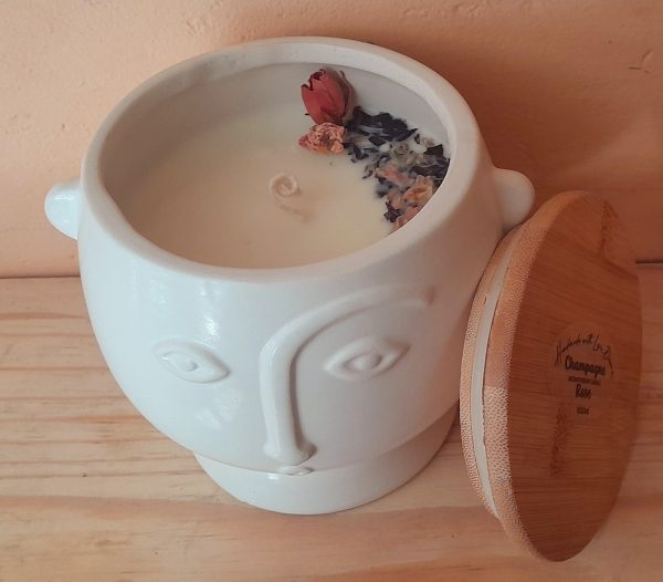 Soy Coconut Wax Face Candle 600ml-plant materials
