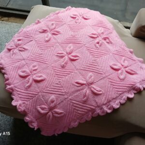 Hand Knitted Lined Pram Blanket