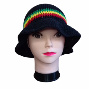 One-Love Crochet Hat: Rasta inspired crochet hat