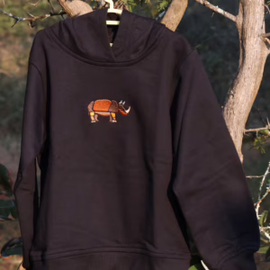 Kids Black Rhino Hoodie
