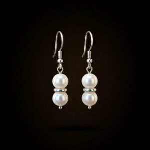 Willow Pure: Double Freshwater Pearl Earrings