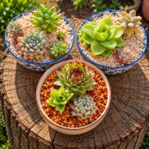 Small Succulent Gift: 3 Rooted Plants