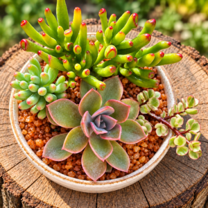 Medium Succulent Arrangement: 4-5 Rooted Plants